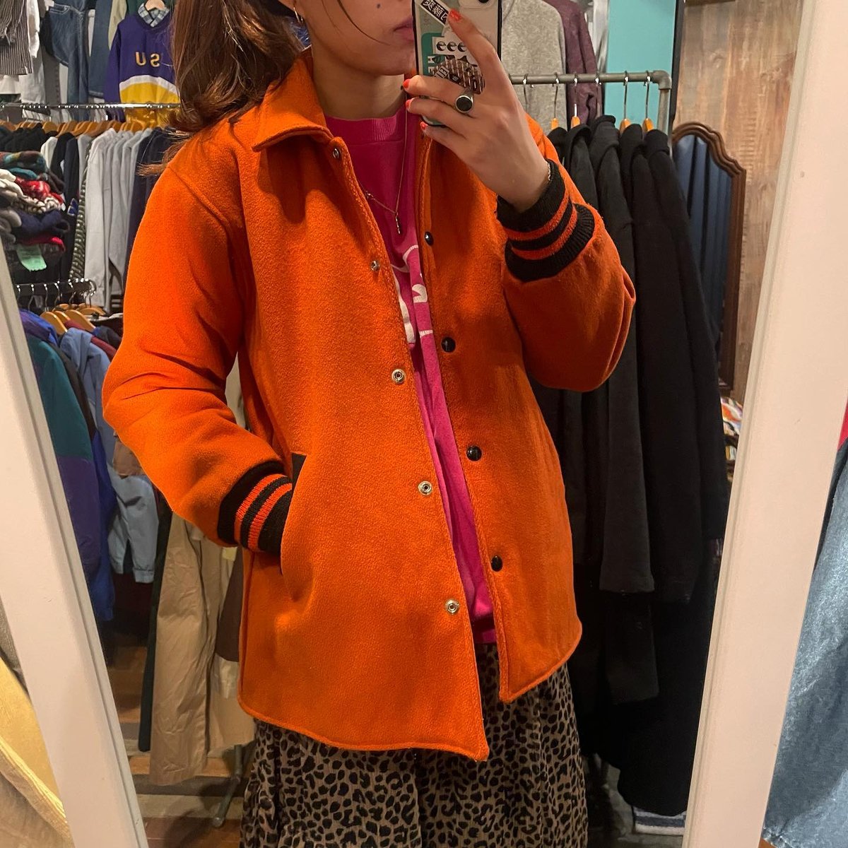 希少！Champion×BEAUTY&YOUTH別注 スタジャン オレンジ L 楽天市場】【10％オフクーポン発行中】キッズ 牛革 スタジャン