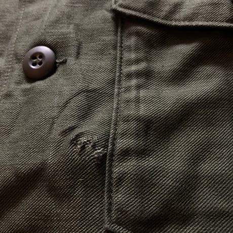 60's〜70'sコットン ユーティリティシャツ 15 1/2 x33 ②
