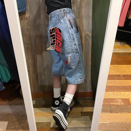 NOS USA製デニムワイドパンツ