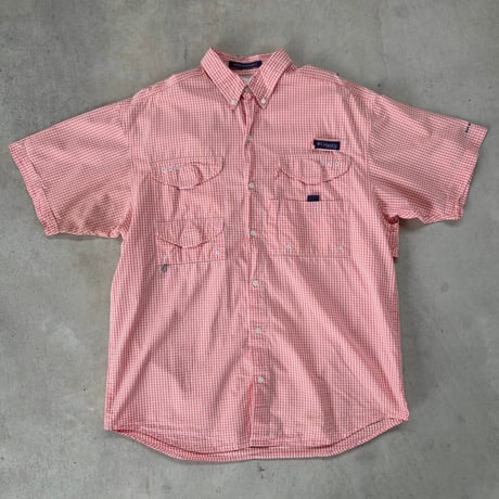 Columbia PFG ギンガムチェック フィッシングシャツ