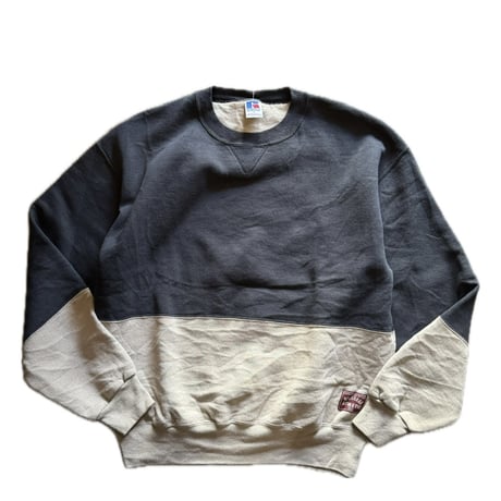 90's USA製RUSSELLバイカラースウェット L