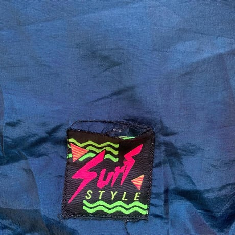 SURF STYLEハーフジップナイロンプルオーバー