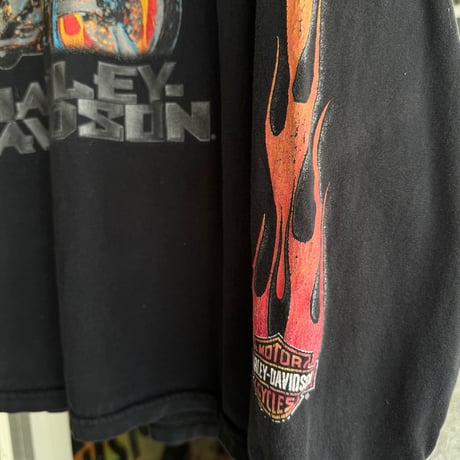 HARLEY DAVIDSON 袖プリントロンT