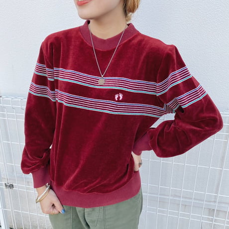 80年代HANG TENベロアスウェット
