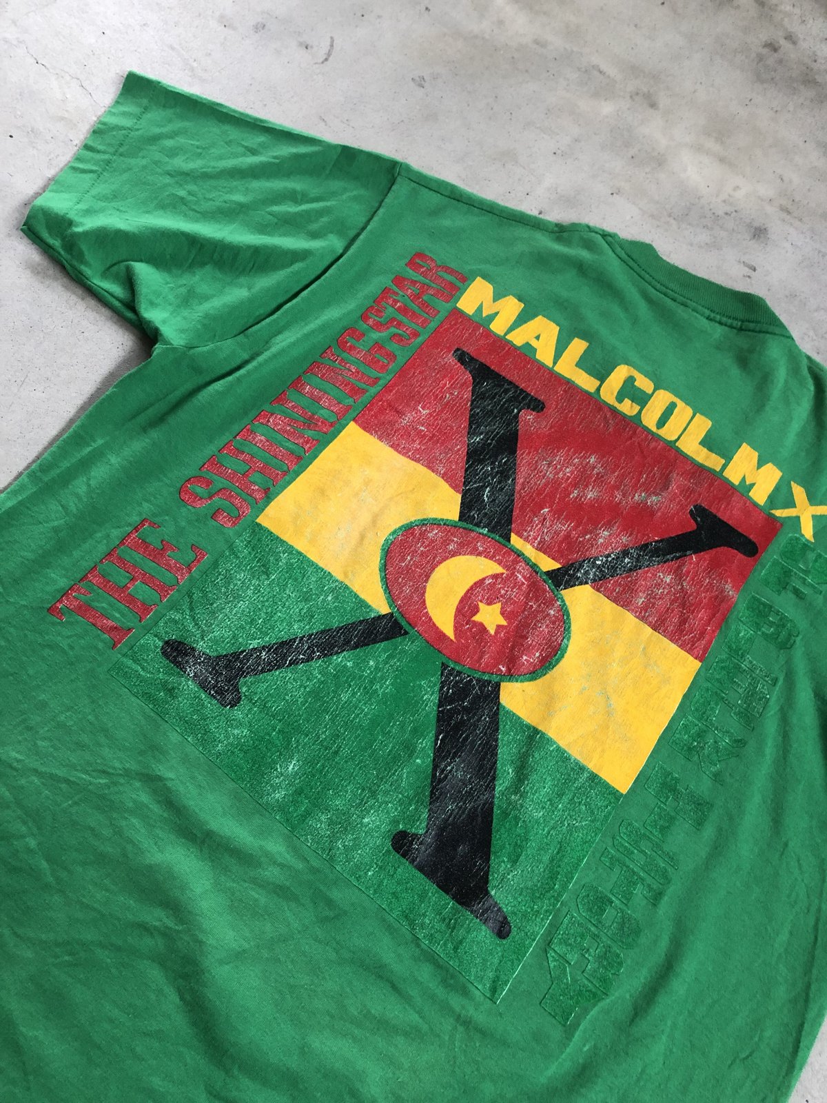90's Malcom X プリントTシャツ | CUSTOM FEVER