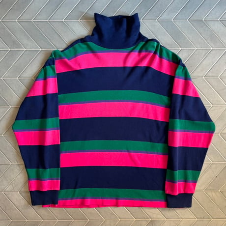 90s GAP ボーダーハイネックロンT