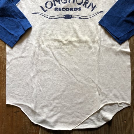 〜80's LONG HORN RECORDSラグランTシャツ