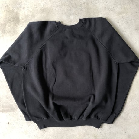 〜90's プリントスウェット 黒 XL