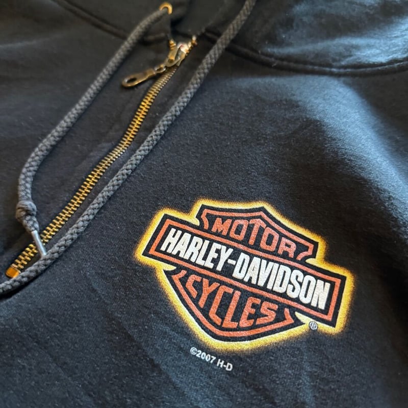 USA製HARLEY DAVIDSON ハーフジップフーディ 2X | CUSTOM FEVER