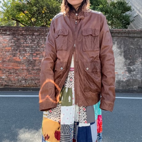 Massimo Dutti　レザージャケット
