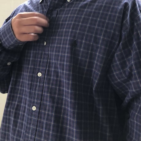 Ralph Lauren長袖チェックシャツ BLAKE  L