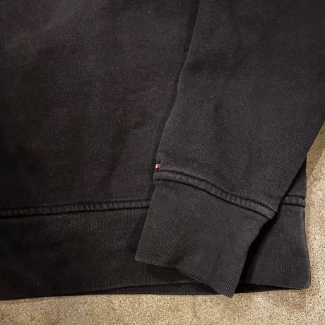 TOMMY HILFIGERコットンハーフジップスウェット