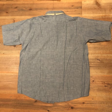 60's〜Beltex 半袖100%コットンシャンブレー L