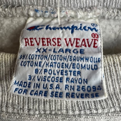 90'sUSA製 Champion REVERSE WEAVE XXL