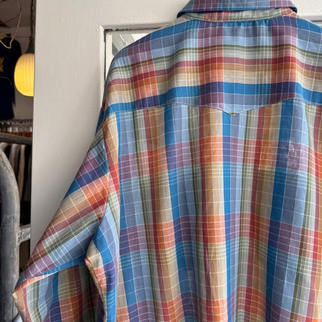 70's USA製DEE CEEウエスタンチェックシャツ
