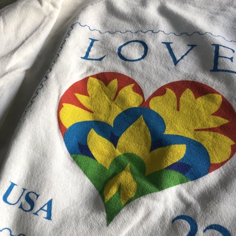 80's USPS 切手プリントスウェット 白