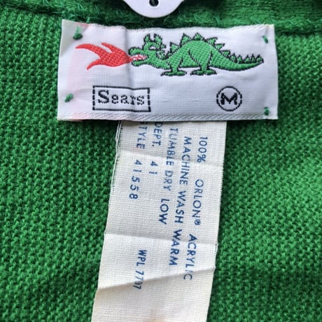 80年代 Searsアクリルカーディガン M