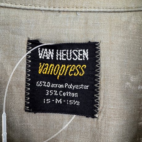 〜70's VAN HEUSENオープンカラーシャツ