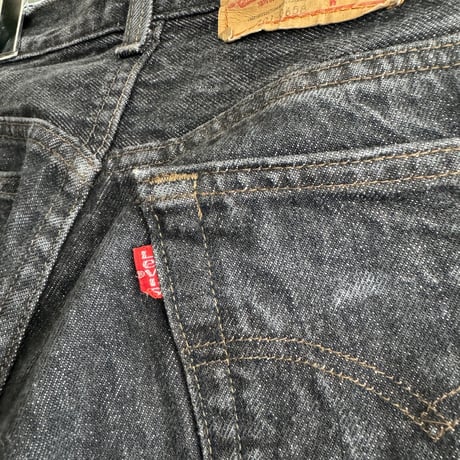 80's USA製 Levi's501 W30×L32 先染めブラック