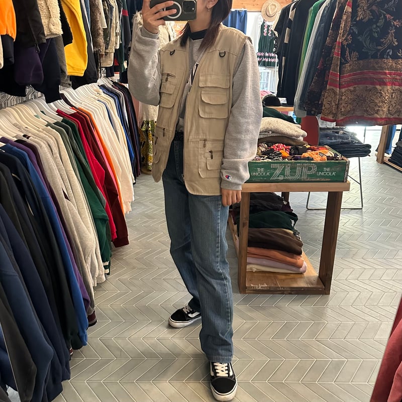 GQ1364◇yamane EVISU : デニム ハンティングベスト GQ1364◇yamane EVISU : デニム ハンティングベスト