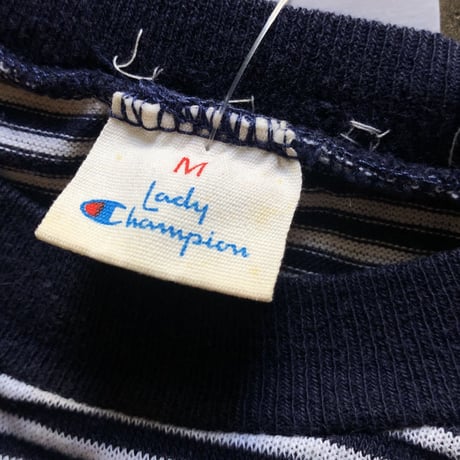 80's CHAMPION NOTRE DAME ボーダーTシャツ