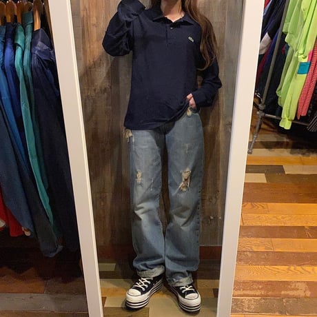フランス製LACOSTEラガーシャツ