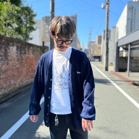 80年代 FOX アクリルカーディガン L