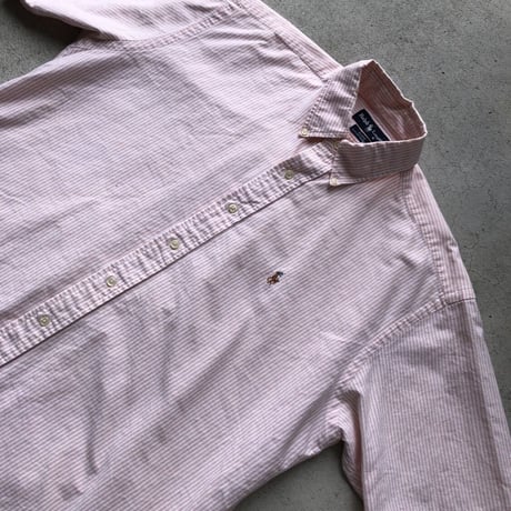 Ralph Lauren 半袖ストライプシャツ 〝BLAKE〟M