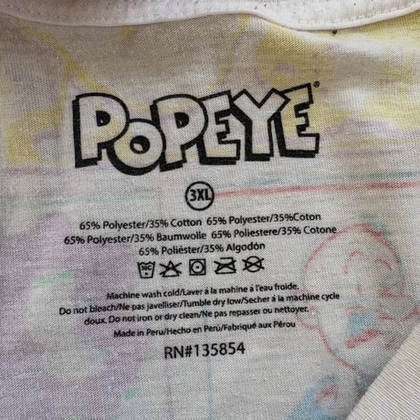 POPYE コミック オールオーバープリントTシャツ