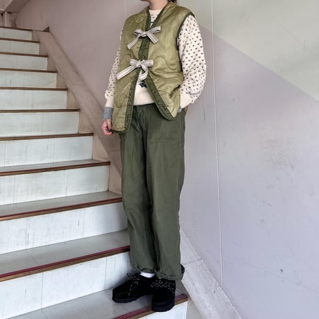 りぼん付きミリタリーライナー