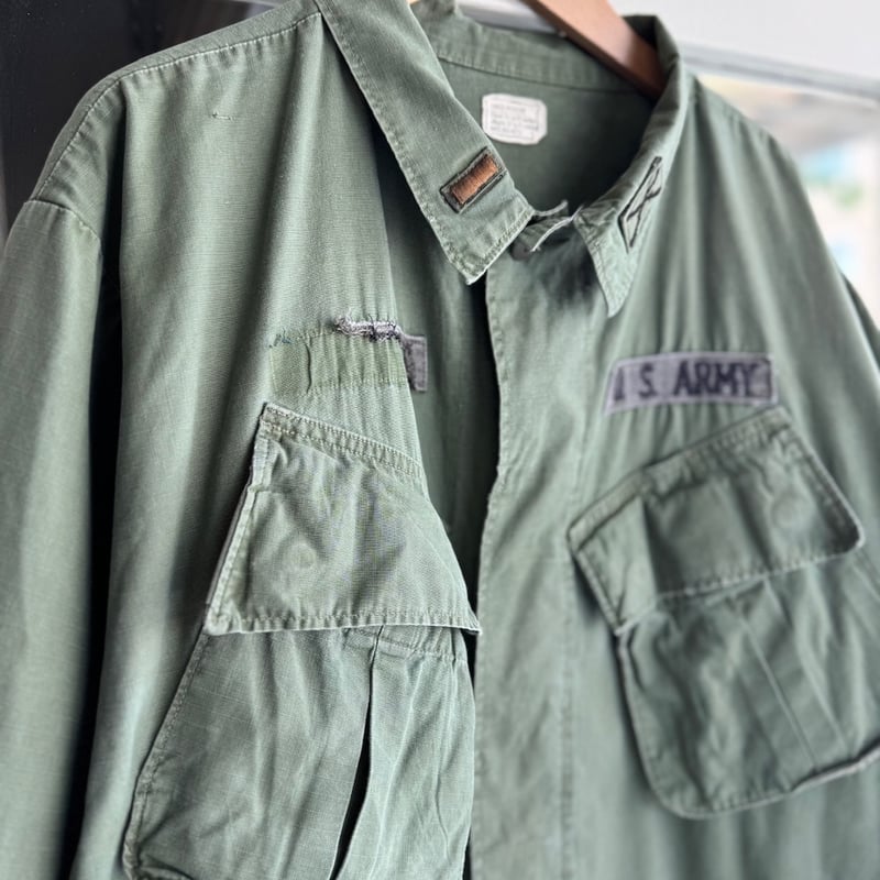 1969年製 U.S. ARMY ジャングルファティーグジャケット 4th リップス