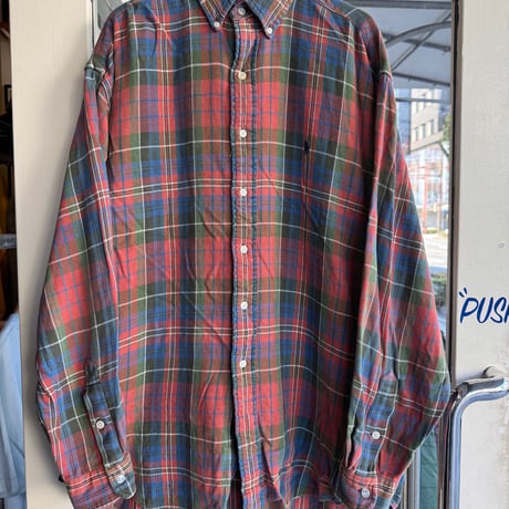 Ralph Lauren長袖チェックシャツ BLARE