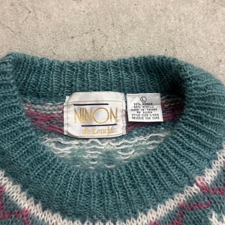 NINON フェアアイル柄ニット
