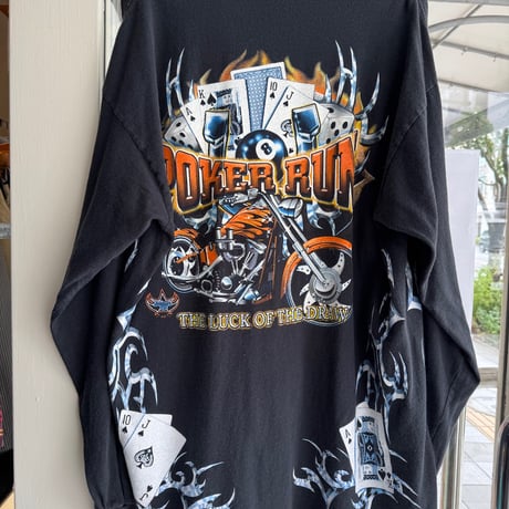 PORKER RUN 袖プリントロンT