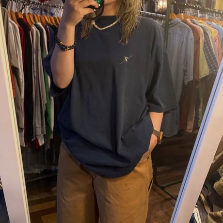 USA製 NAUTICA ゴルフスイング バックプリントTシャツ
