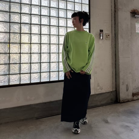 90s adidas 袖ラインスウェット