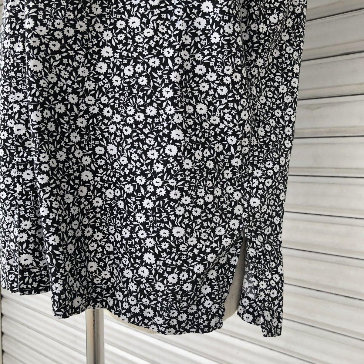 Ralph Lauren白黒花柄オープンカラーシャツ | CUSTOM FEVER