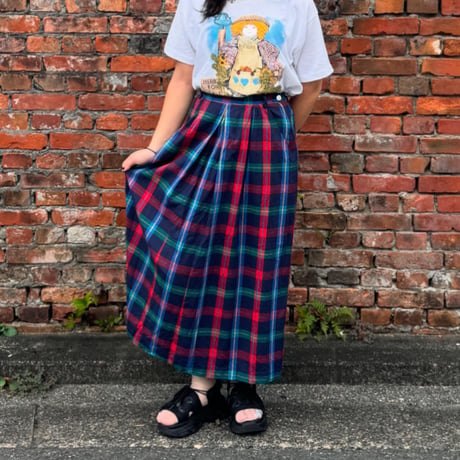 Talbots チェックロングスカート