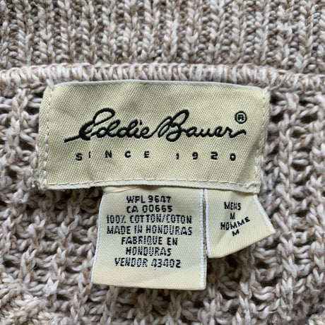Eddie Bauerヘンリーネックコットンニット