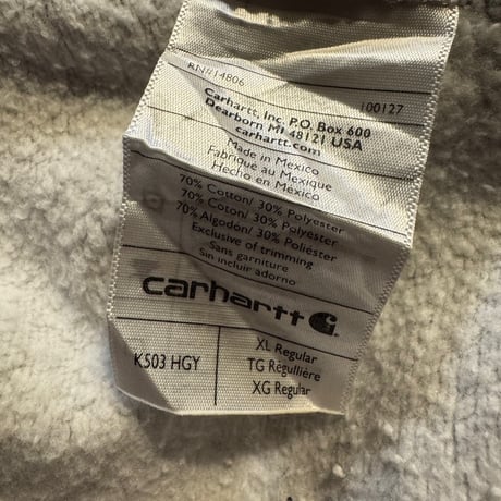 Carhartt ハーフジップスウェット XL