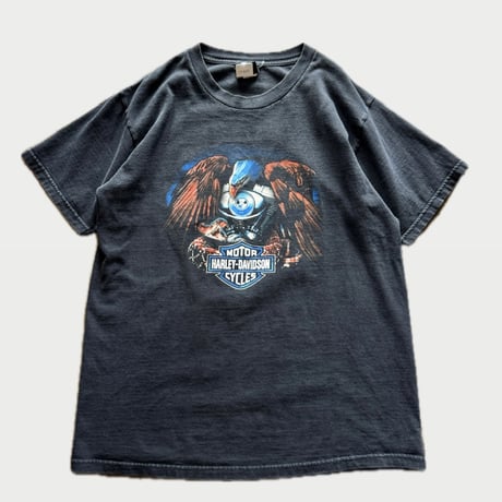 00's USA製 HARLEY DAVIDSON プリントTシャツ L