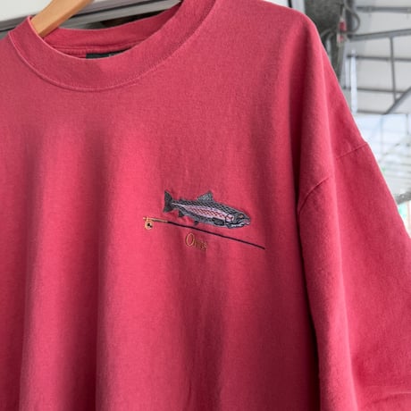 90's USA製 ORVIS 胸刺繍Tシャツ L