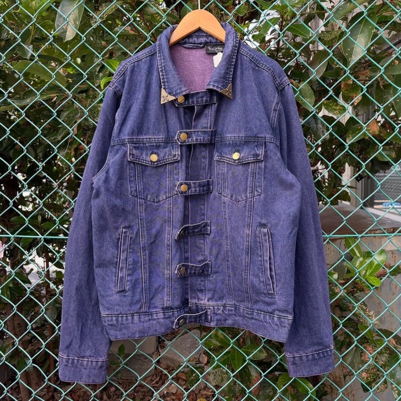 デニムリメイク☆手染め布✨️パープル✕ベージュ デニムリメイク☆手染め布✨️パープル✕ベージュ