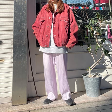 ステッチデザインカラージャケット
