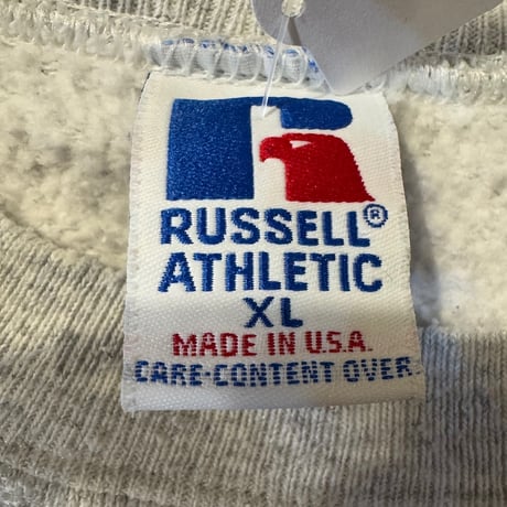 USA製RUSSELL ロゴプリントスウェットXL
