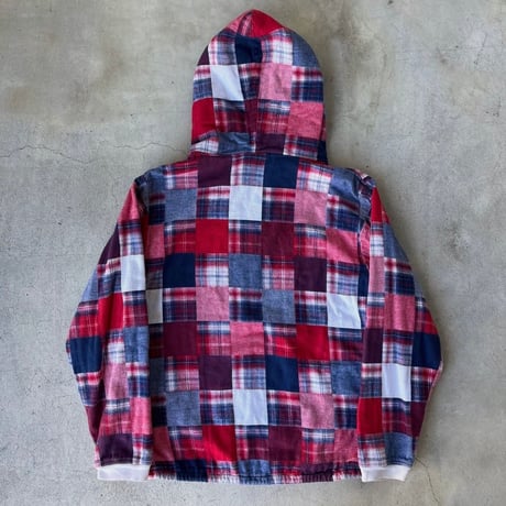 USA製 The Vermont Flannel Co. パッチワークフランネルジップパーカー
