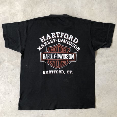80's HARLEY DAVIDSON プリントTシャツ L
