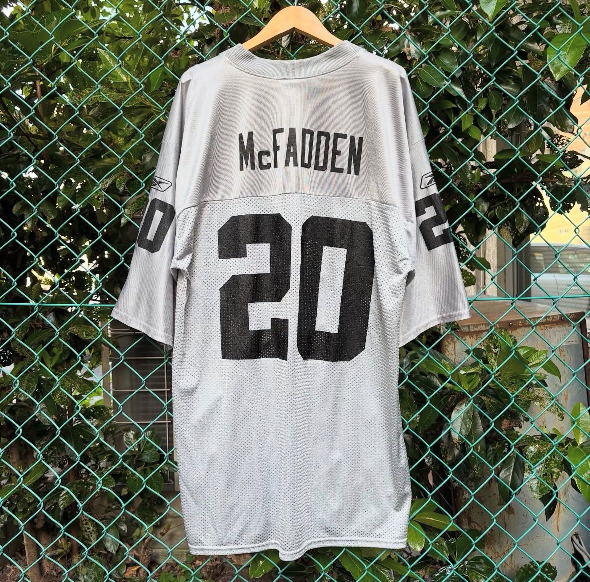 Reebok NFL レイダース メッシュゲームシャツ | CUSTOM FEVER