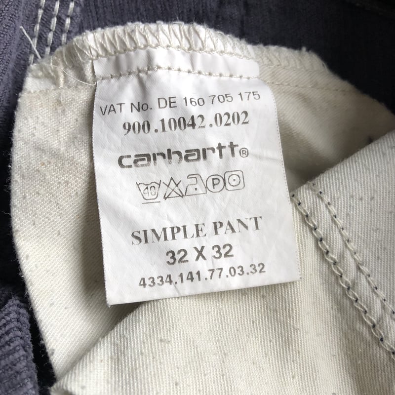 カーハート コーデュロイパンツW32 L32 | CUSTOM FEVER