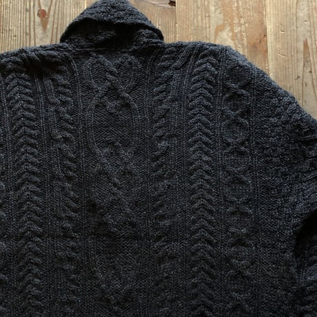 arancrafts フィッシャーマンショールカラーカーディガン